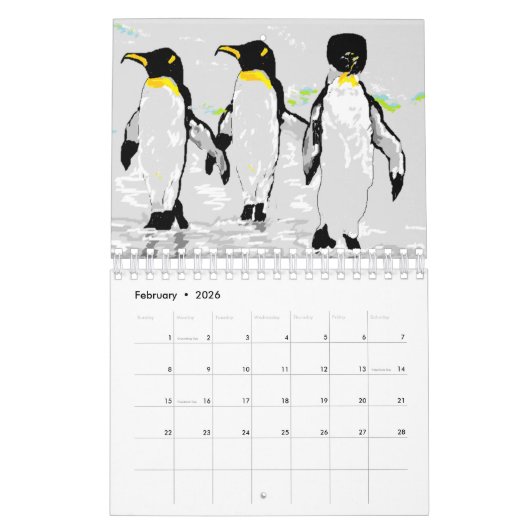 Calendar :2026 カレンダー (2月 2026)