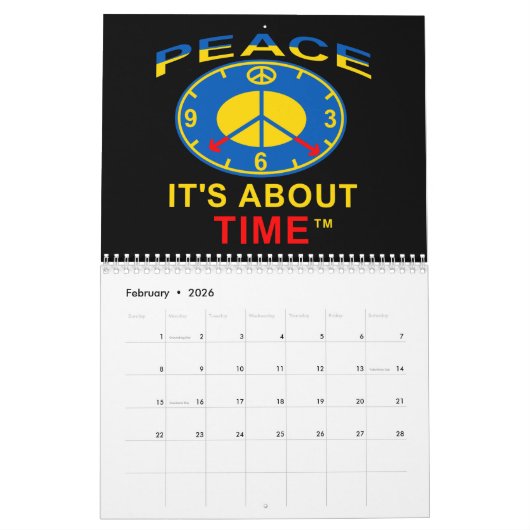 Calendar (2026) カレンダー (2月 2026)