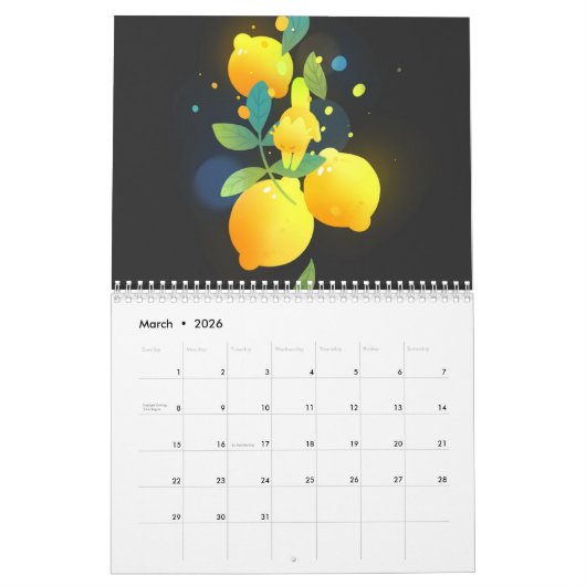 Calendar 2026 All about cats! カレンダー (3月 2026)