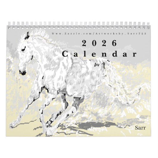 Calendar 2026 Animals by Sarr カレンダー (カバー)