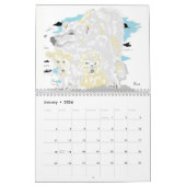 Calendar 2026 Animals by Sarr カレンダー (1月 2026)