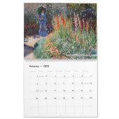 Calendar 2026 - Claude Monet - Impressionism カレンダー (2月 2026)