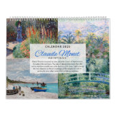 Calendar 2026 - Claude Monet - Impressionism カレンダー (カバー)
