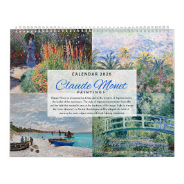 Calendar 2026 - Claude Monet - Impressionism カレンダー
