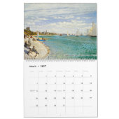 Calendar 2026 - Claude Monet - Impressionism カレンダー (3月 2027)