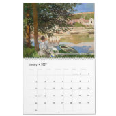 Calendar 2026 - Claude Monet - Impressionism カレンダー (1月 2027)