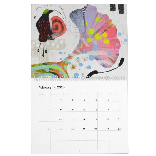 Calendar 2026 - Hide-and-seak カレンダー (2月 2026)