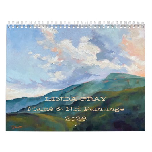 Calendar 2026 Linda Gray Paintings of NH & ME  カレンダー (カバー)