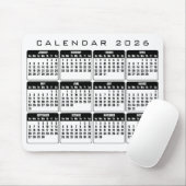 Calendar 2026 mouse pad マウスパッド (マウス)