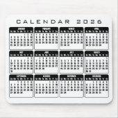 Calendar 2026 mouse pad マウスパッド (正面)