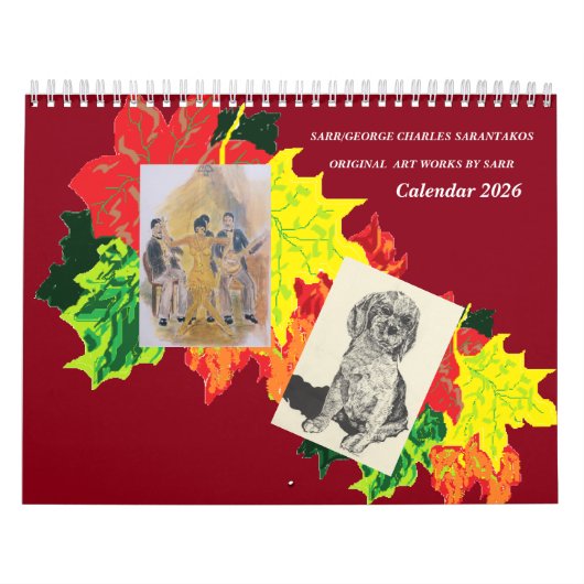 Calendar 2026 Sarr /George Charles Sarantakos カレンダー (カバー)