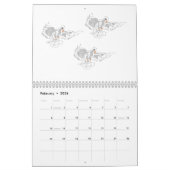 Calendar  2026 Tropical & Every Day  Birds カレンダー (2月 2026)