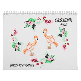 Calendar  2026 Tropical & Every Day  Birds カレンダー