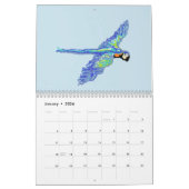 Calendar  2026 Tropical & Every Day  Birds カレンダー (1月 2026)
