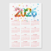 Calendar 2026 with four season (正面)