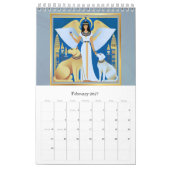 Calendar angel Egypt カレンダー (2月 2027)