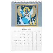 Calendar angel Egypt カレンダー (2月 2027)