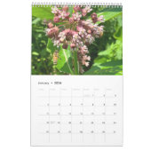 Calendar bees butterflys カレンダー (1月 2026)