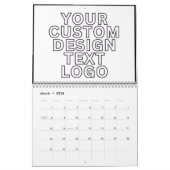 Calendar Custom with Business Logo Personalized カレンダー (3月 2026)