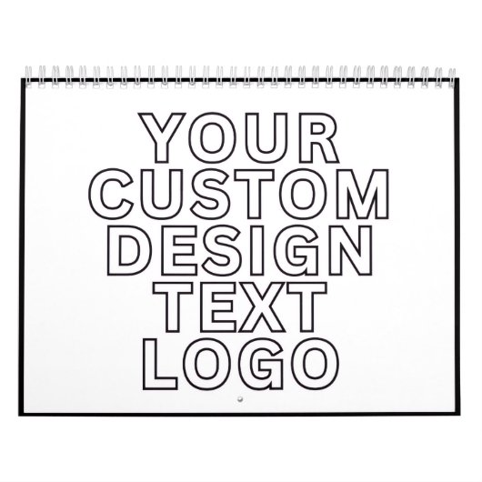 Calendar Custom with Business Logo Personalized カレンダー (カバー)