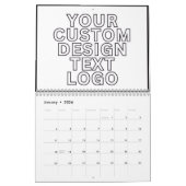 Calendar Custom with Business Logo Personalized カレンダー (1月 2026)
