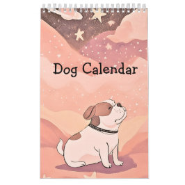 Calendar cute bulldog カレンダー
