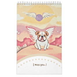 Calendar cute bulldog カレンダー