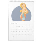 Calendar_final版の上の2011年のPin カレンダー (2月 2027)