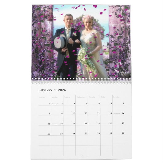 Calendar for true detective fans カレンダー (2月 2026)
