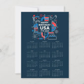 Calendar Happy Birthday USA 250 シーズンカード (正面)