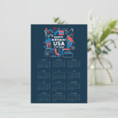 Calendar Happy Birthday USA 250 シーズンカード (スタンド正面)