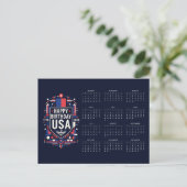Calendar Happy Birthday USA 250 シーズンポストカード (スタンド正面)