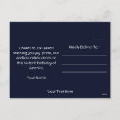 Calendar Happy Birthday USA 250 シーズンポストカード (裏面)