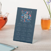 Calendar Happy Birthday USA 250 台座サイン (インサイチュ)