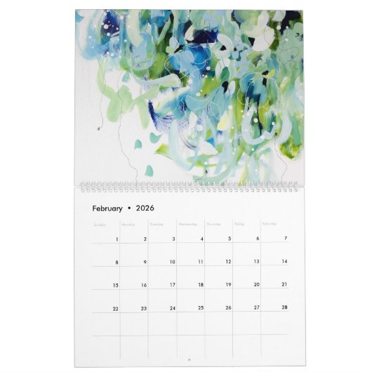 Calendar Nebulae カレンダー (2月 2026)