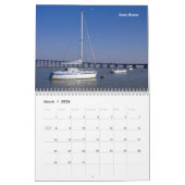 Calendar of seaside of France カレンダー (3月 2026)
