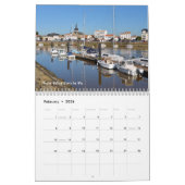 Calendar of seaside of France カレンダー (2月 2026)