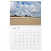Calendar of seaside of France カレンダー (1月 2026)