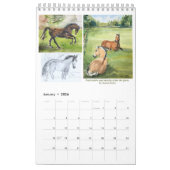 Calendar of Susan Payne Equine Art - 2022 カレンダー (1月 2026)