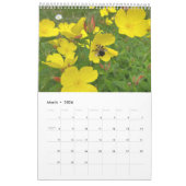 Calendar Pollinators: Bees and Butterflies カレンダー (3月 2026)