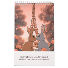 Calendar romantic rabbit カレンダー