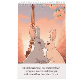 Calendar romantic rabbit カレンダー