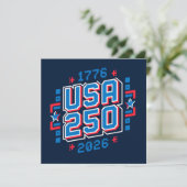 Calendar USA 250 – 1776 to 2026 Pixel Art シーズンカード (スタンド正面)