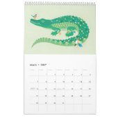 Calendar wild animals カレンダー (3月 2027)