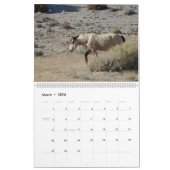 Calendar, Wild Horses, Eastern Sierra, California カレンダー (3月 2026)