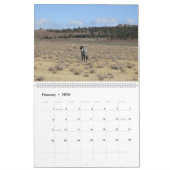 Calendar, Wild Horses, Eastern Sierra, California カレンダー (2月 2026)