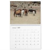 Calendar, Wild Horses, Eastern Sierra, California カレンダー (1月 2027)