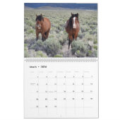 Calendar, Wild Horses, Eastern Sierra, California カレンダー (3月 2026)