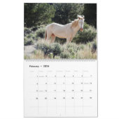 Calendar, Wild Horses, Eastern Sierra, California カレンダー (2月 2026)