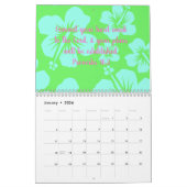 Calendar with inspirational verses 2026 カレンダー (1月 2026)
